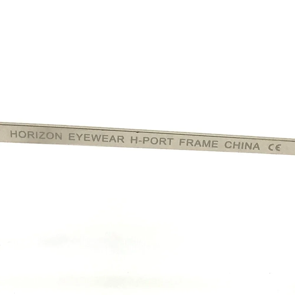 Horizon Eyeglasses Frames H-PORT SILVER Square Full Rim 55-19-142